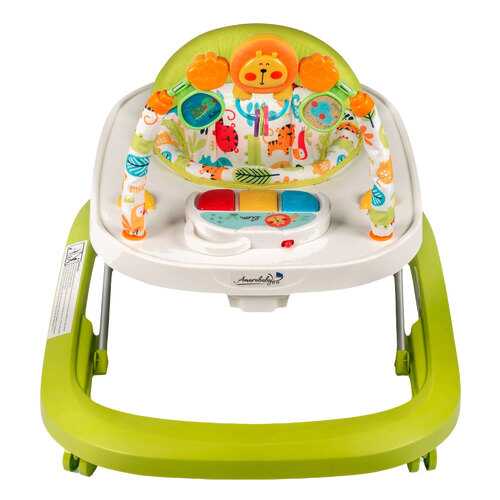 Ходунки детские с электронной игровой панелью AMAROBABY Walking Baby GREEN (зеленый) в Дети