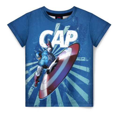 Детская футболка ВсеМайки 3D Captain America, р. 122 в Дети