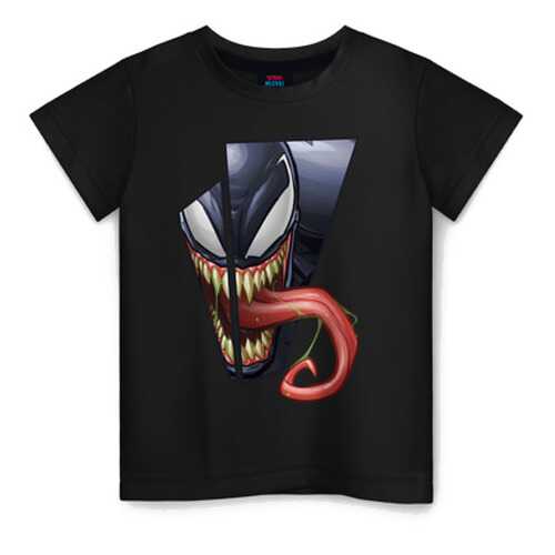 Детская футболка ВсеМайки Venom with tongue sticking out хлопок, р. 140 в Дети