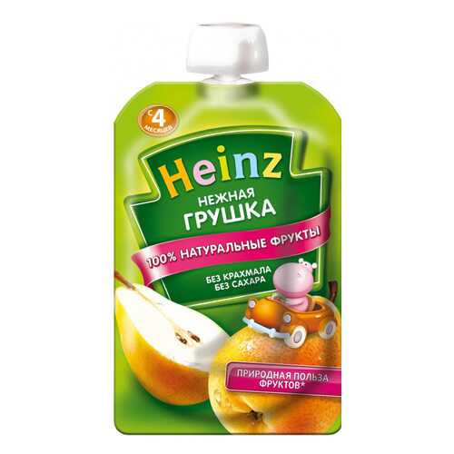 Пюре фруктовое Heinz Нежная грушка с 4 мес. 100 г в Дети