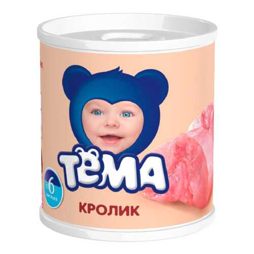 Пюре мясное Тёма Кролик 100 г в Дети