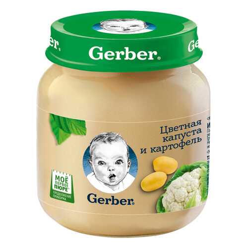 Пюре овощное Gerber Цветная капуста и картофель с 5 мес. 130 г в Дети