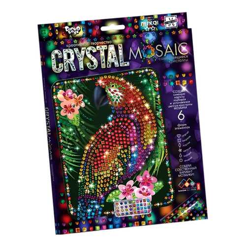 Мозаики Danko Toys CRM-01-10 Crystal Mosaic Попугай в Дети