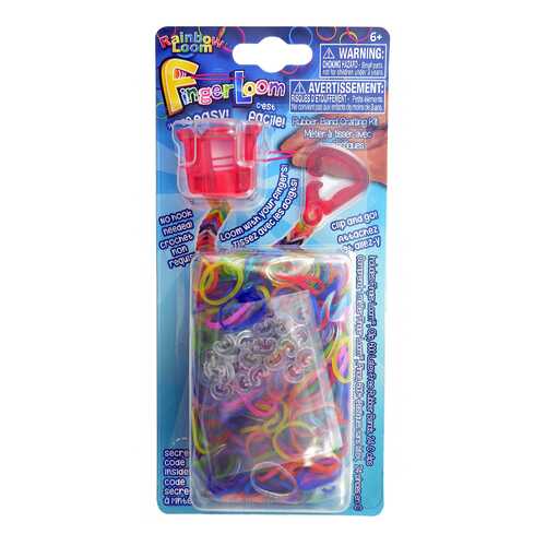 Плетение из резинок Rainbow Loom Фингер Лум красный в Дети