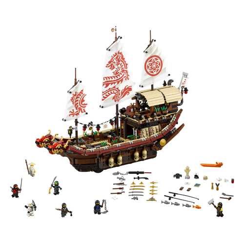 Конструктор LEGO Ninjago Летающий корабль Мастера Ву (70618) в Дети