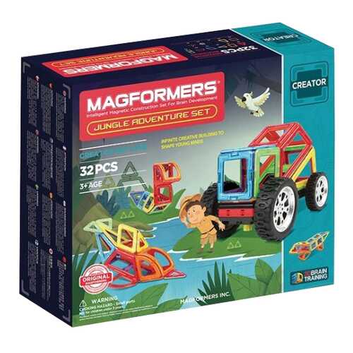 Конструктор магнитный Magformers Adventure Jungle 32 детали в Дети