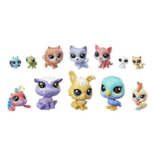 Фигурка Littlest Pet Shop Hasbro 12 Счастливых Петов в Дети