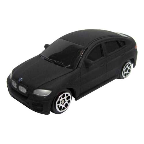 Машина металлическая Uni-Fortune 1:64 BMW X6 без механизмов черный матовый в Дети