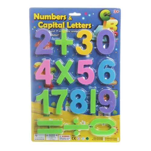 Набор пластиковых цифр Numbers & Capital Letters Gratwest Н74493 в Дети