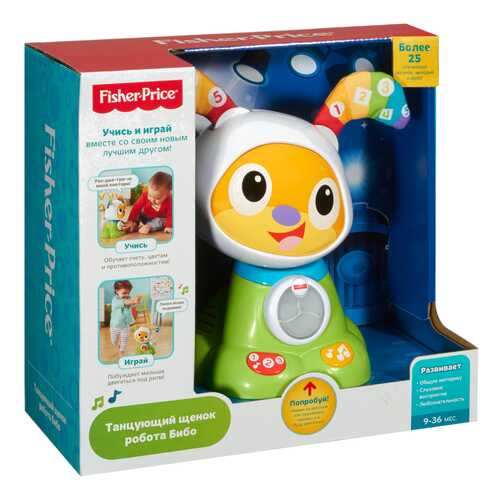 Мягкая развивающая игрушка Fisher-Price Щенок Робота Бибо в Дети