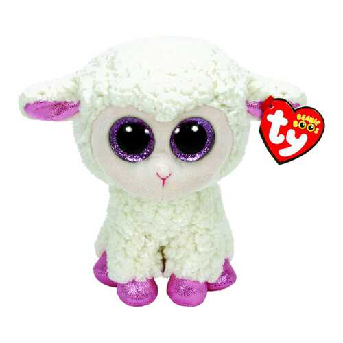 Мягкая игрушка TY Beanie Boos Овечка (белая с розовыми копытцами) 15 см в Дети