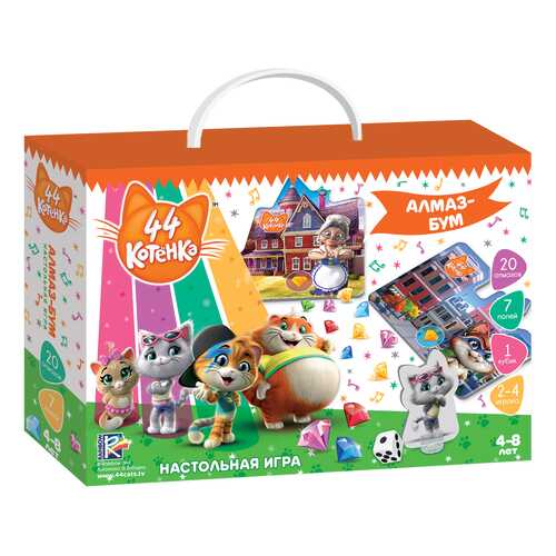 Настольная игра Vladi Toys VT8055-07 44 Котенка Алмаз-Бум в Дети