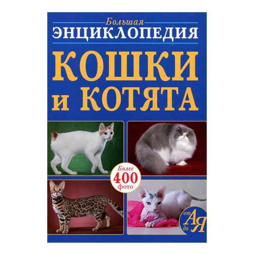 Книга Кристалл Бук Большая энциклопедия. Кошки и котята от А до Я в Дети