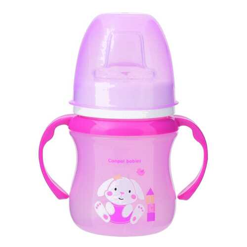 Поильник Canpol EasyStart Colourful animals розовый 120 мл, 6м+ в Дети