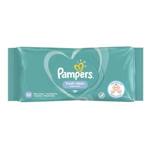 Детские влажные салфетки Pampers Fresh Clean 52 шт. в Дети