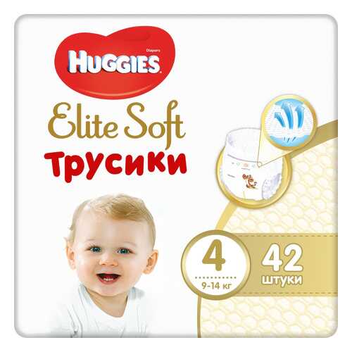 Трусики Huggies Huggies Elite Soft (9-14 кг), 42 шт. в Дети