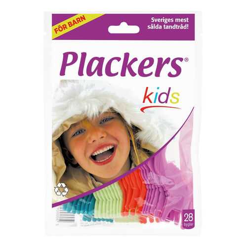 Зубная нить Флоссер Plackers Kids в Дети